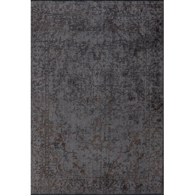 Rapture Gray Brown Oriental Luxury Area Rug