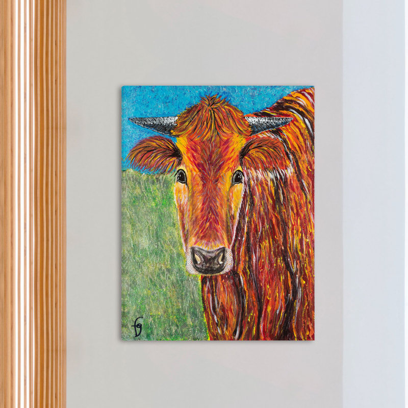 France Gilbert - Wrapped Canvas Painting, 132cm H x 101cm W