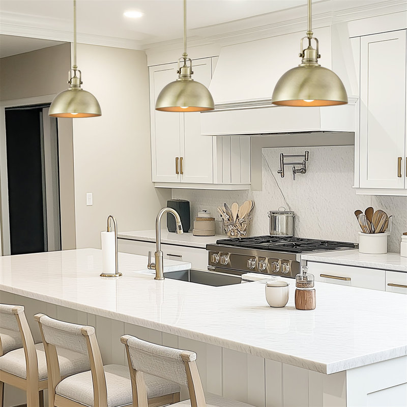 Tazewell 1 - Light Single Pendant, Brushed Brass