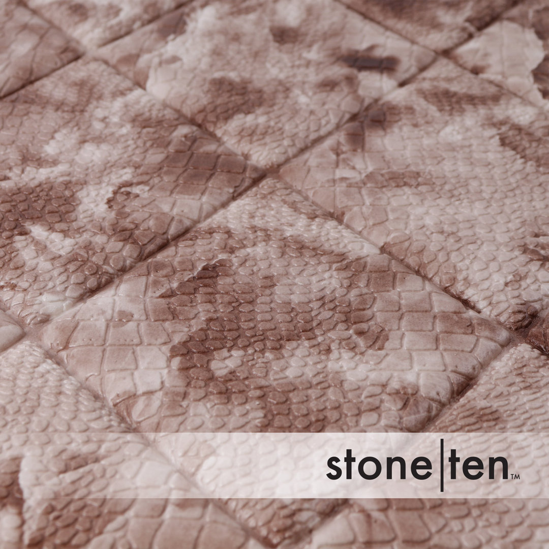 27.5" x 30.25" Peel and Stick Wall Paneling (10-pack) (Set of 10) Stone Ten