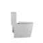 Toilette allongée en céramique, 1,1 / 1,6, blanche, confortable, siège à fermeture en douceur, et, T036wt allongé,