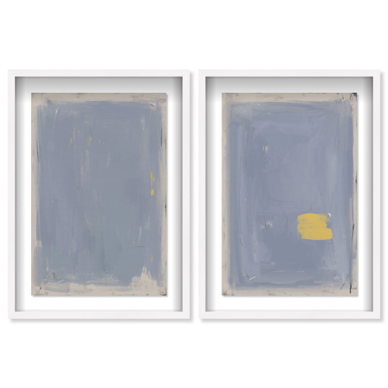 Painted Morning Set by Oliver Gal, 31.5" H x 21.5" W, White Shadowbox
