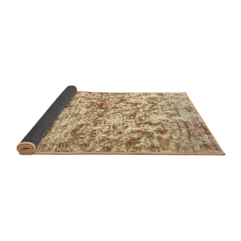 Tapis gris/brun zone contemporaine, Rond 5 pi