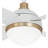 54" 4 - Blade LED Standard Ceiling Fan with Remote Control and Light Kit Included