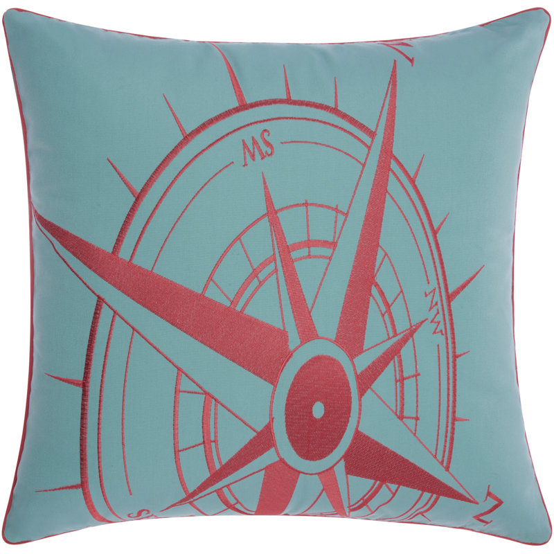  Housse et insert de coussin extérieur d'extérieur, Aqua/corail