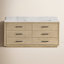 Meuble-lavabo double autoportant 72 po avec plateau en quartz Calacatta Porto-1773457759-1773434161