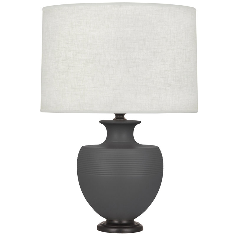 Atlas Table Lamp, Matte Ash/Deep Patina Bronze
