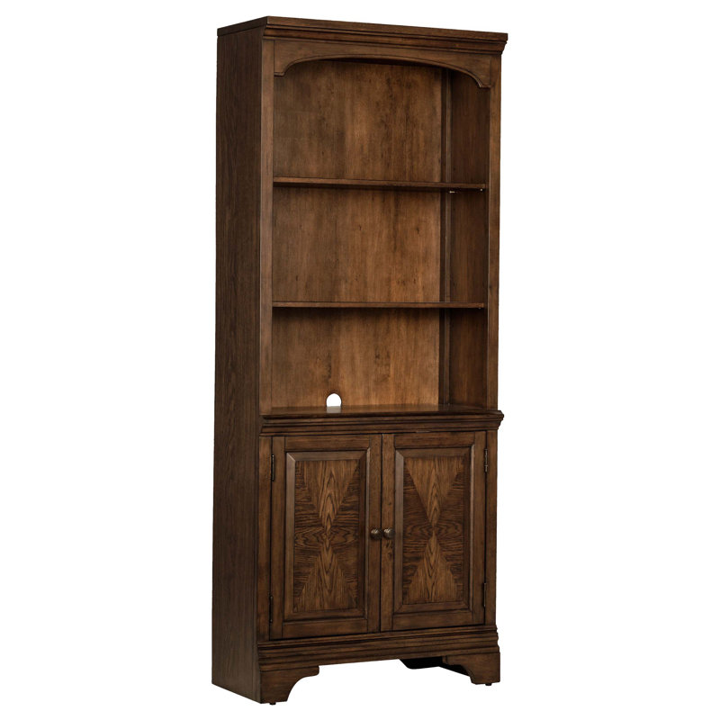 Bibliothèque exquise avec armoire à 2 portes pour exposer des livres, des objets décoratifs et des objets de collection, idéale pour divers espaces