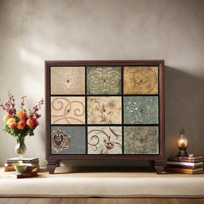 American style painted drawer accent chest