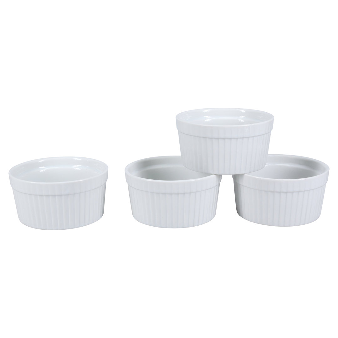 BIA Cordon Bleu Round 4 Piece Ramekin / Soufflé Dish Bakeware Set (Set of 4) BIA Cordon Bleu