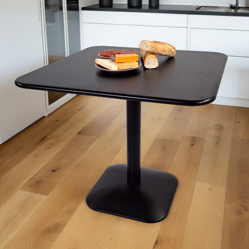 Metal Dining Table, Black