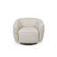 Fauteuil d'appoint en rotin avec base en bois Jacquard