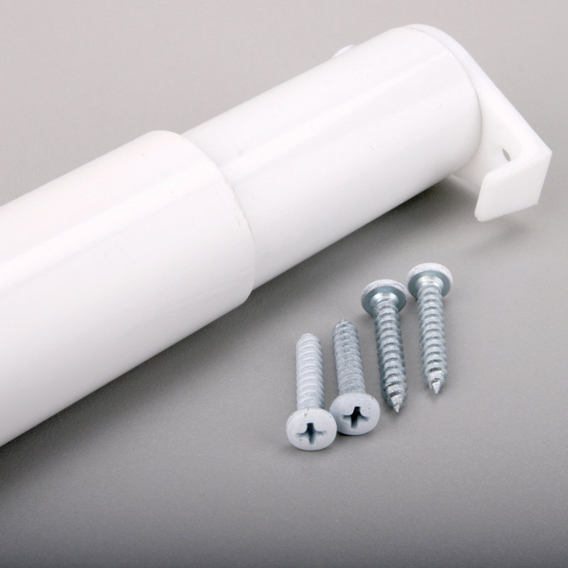 Tringle pour garde-robe l 48 po, H 1,25 po x l 48 po - 72 po x P 2,37 po