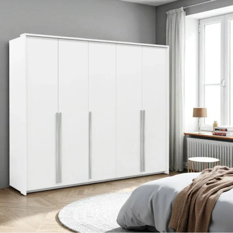 Manufactured Wood Wardrobe, White