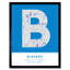 Bishkek City Map Bishkek Blue 1 Piece Single Picture Frame Wall Art