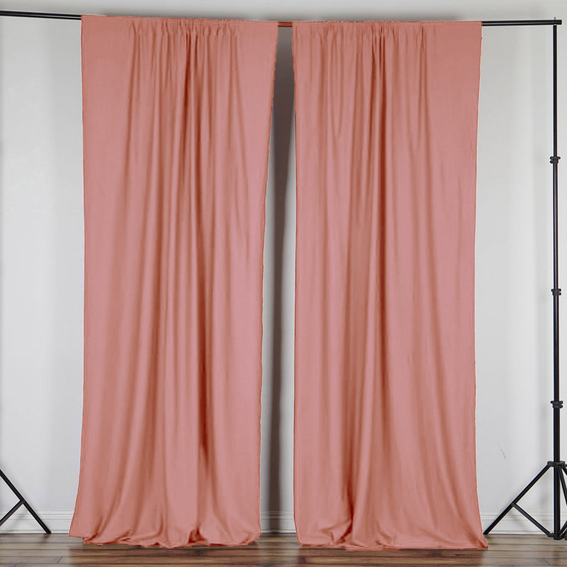 Panneau de rideau simple obscurcissant Antion, 56 po x 96 po, Pêche