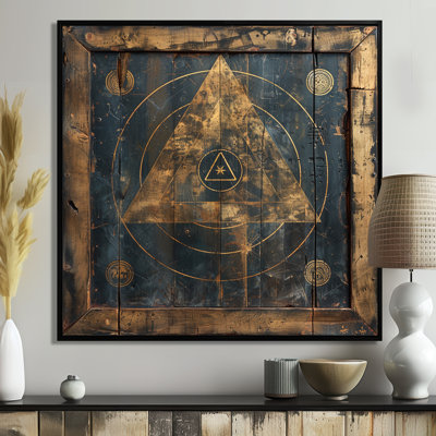 Occult Triangle Esoteric Wisdom - Geometric Wall Art Living Room