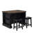 Posie Kitchen Island With 2 Stools-1425581238