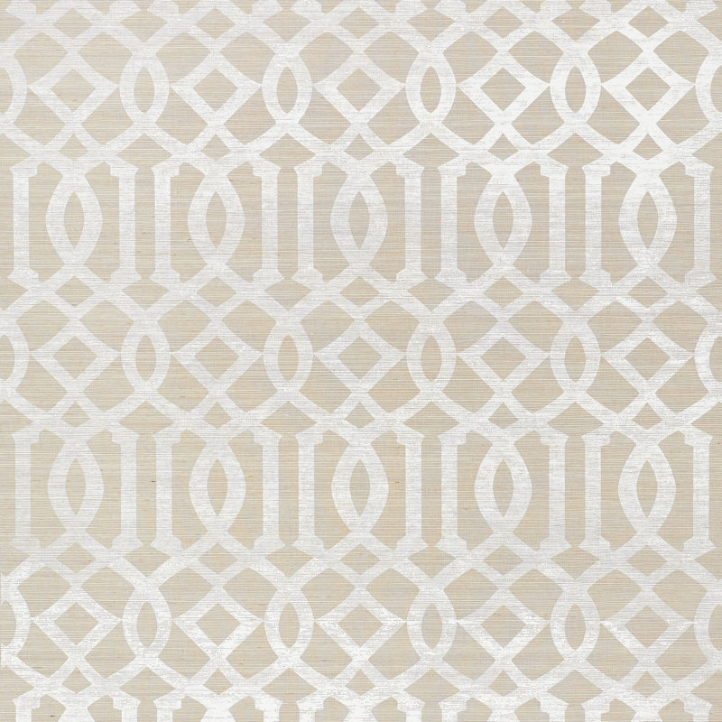 Papier peint Imperial Trellis Sisal, Sable