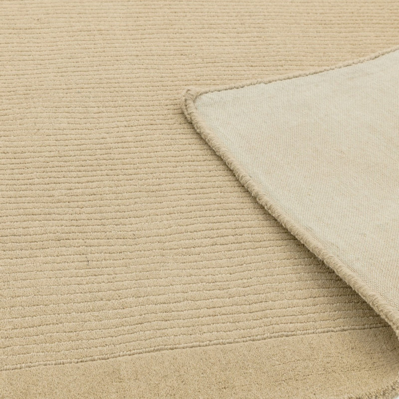 Beige Handmade Modern Plain Wool Easy To Clean Handmade Rug For Bedroom Dining Room Living Room , Wool, Rectangle 160 x 230cm