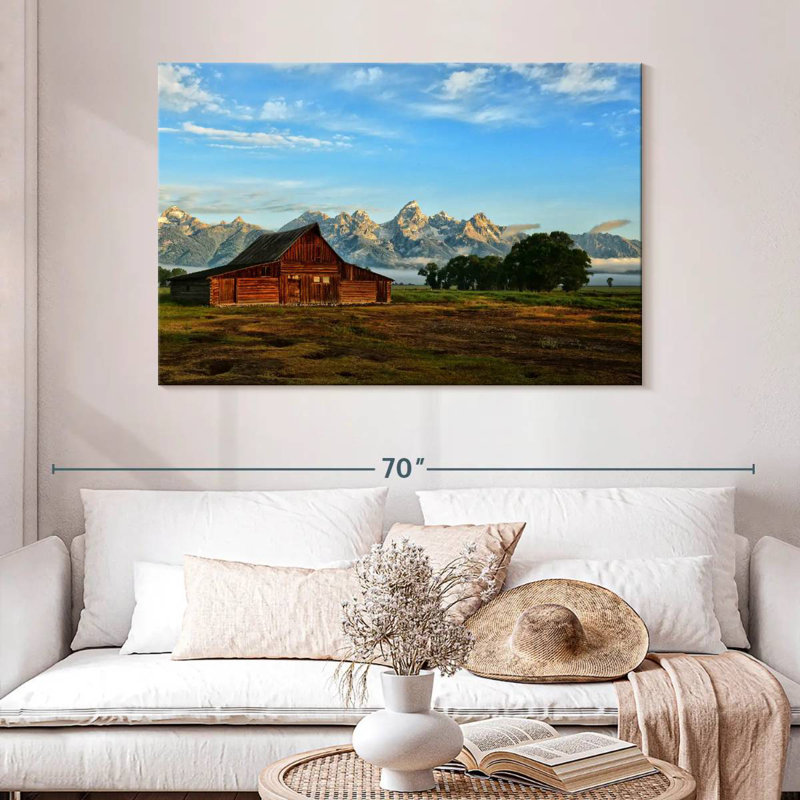 Alvord Grand Teton Moulton Barn, H 32 po x l 48 po