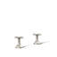 Occasion Cross Bathroom Sink Faucet Handles, 3.12" H x 3" W-993357828