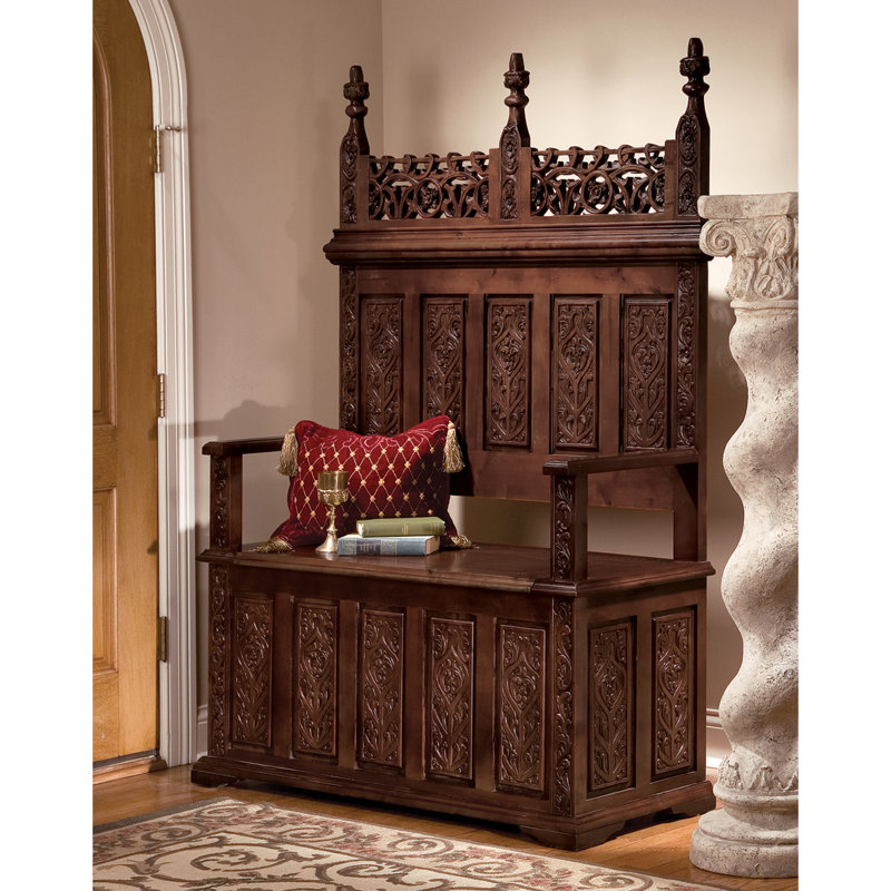 Solid Wood Storage Bench