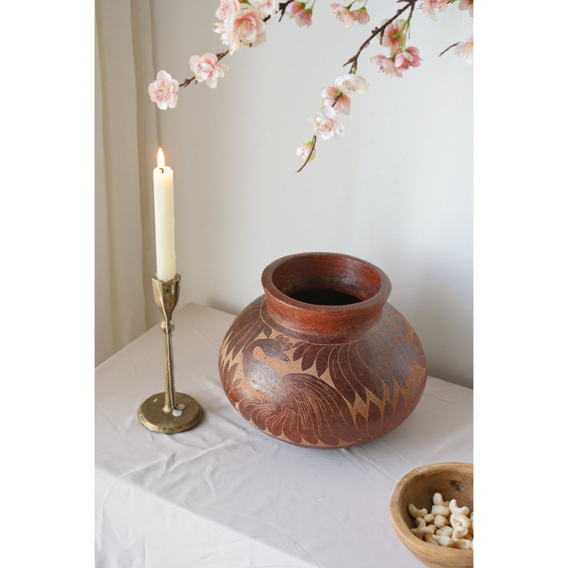 Vase en terre cuite 11 po x 7,9 po