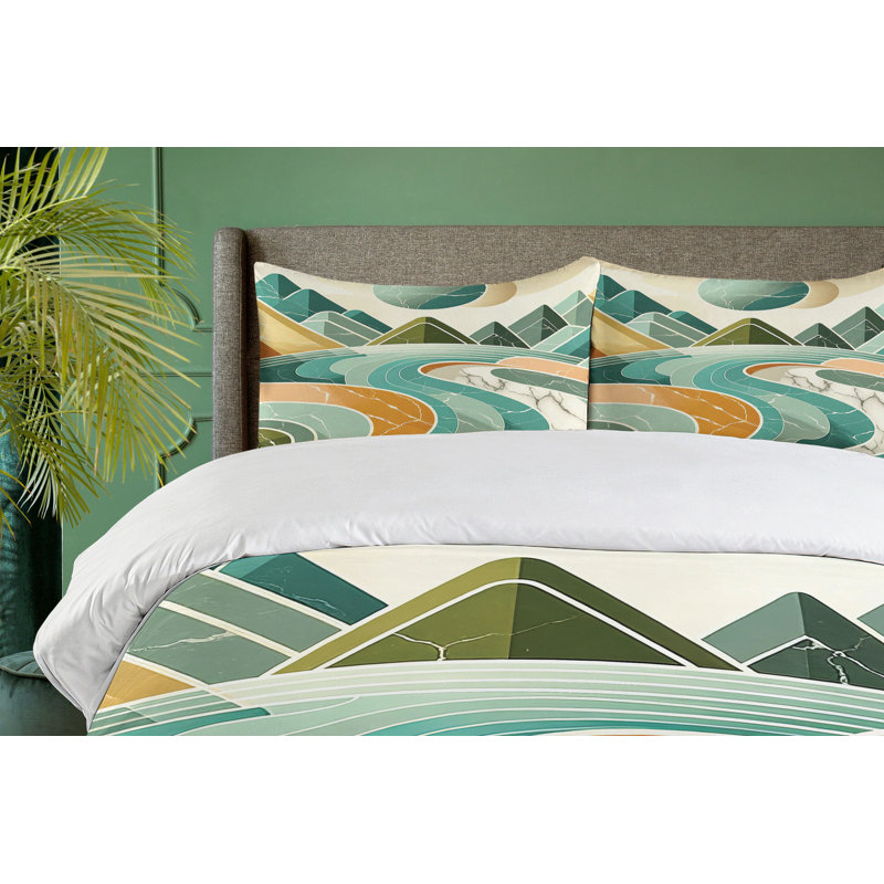 Lake Duvet Cover, Queen Duvet Cover + 2 Standard Shams
