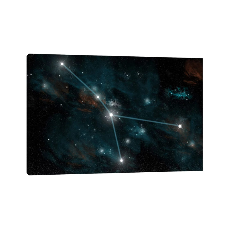 The Constellation Cancer by Marc Ward - Wrapped Canvas Print, 30.48 cm H x 45.72 cm W
