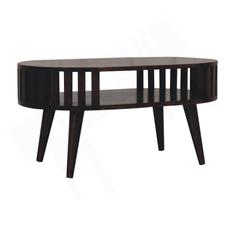 Table basse en bois Ariella California, Noir