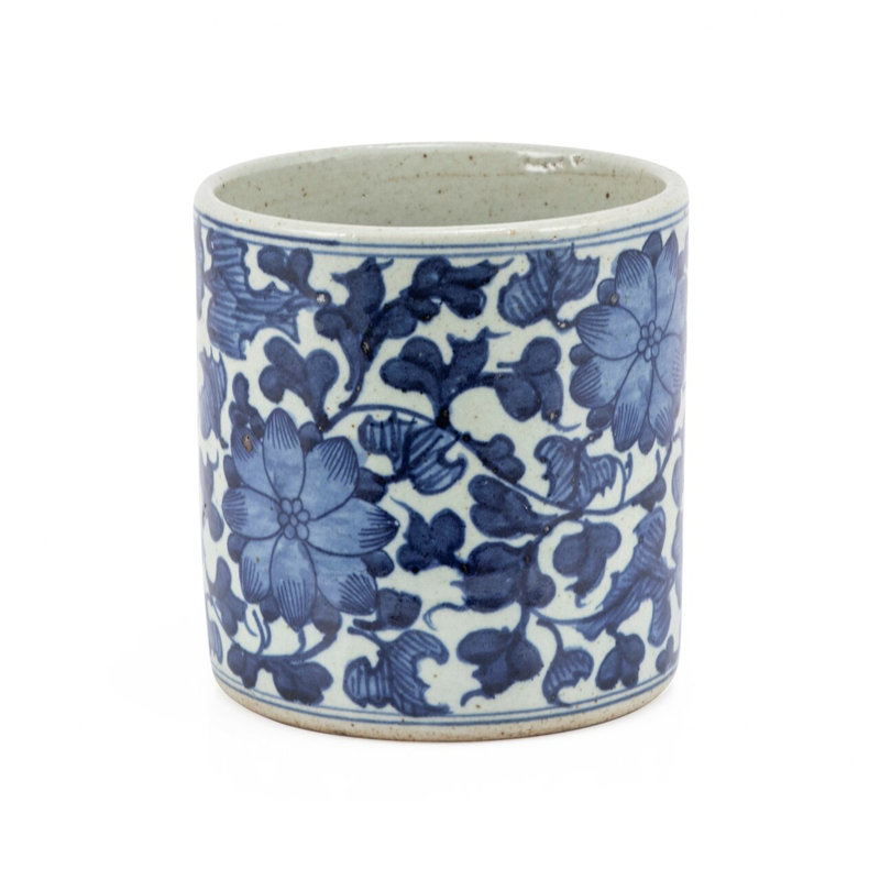 Pot à fleurs en porcelaine Dynasty, H 7 po x l 7 po x P 7 po