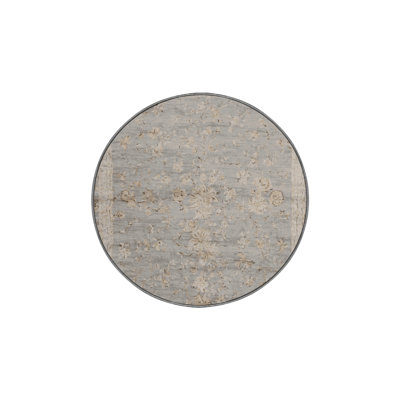 Machine Washable Gray Area Rug GSIX03597