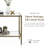 Lalia Modern Hammered Metal 1-Shelf End Table-124538445