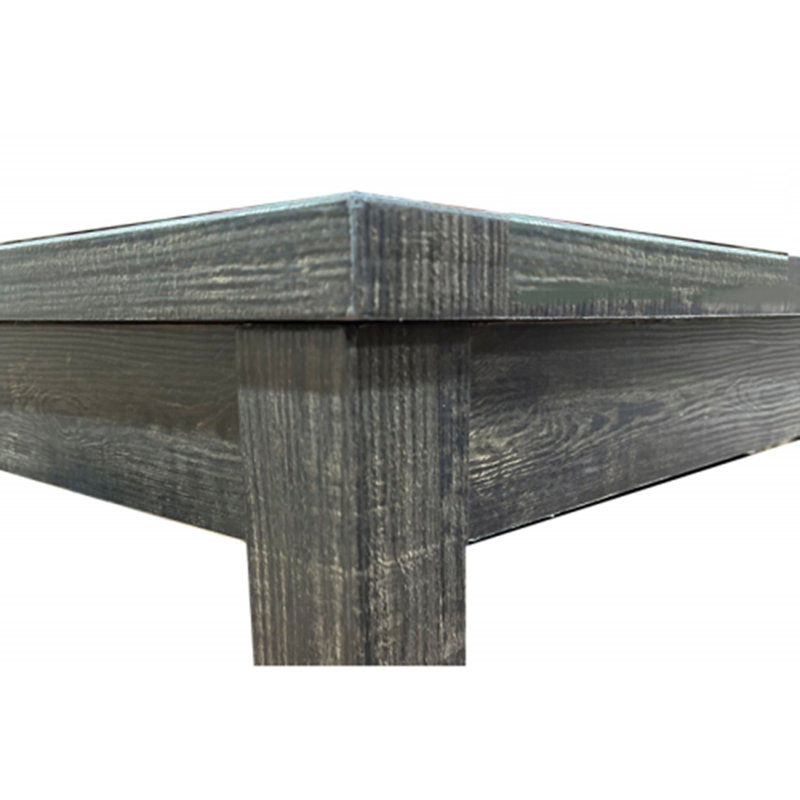 Ensemble de salle à manger 5 pièces 48 po avec 4 chaises d'appoint rembourrées, Gris anthracite, Gris foncé / gris anthracite