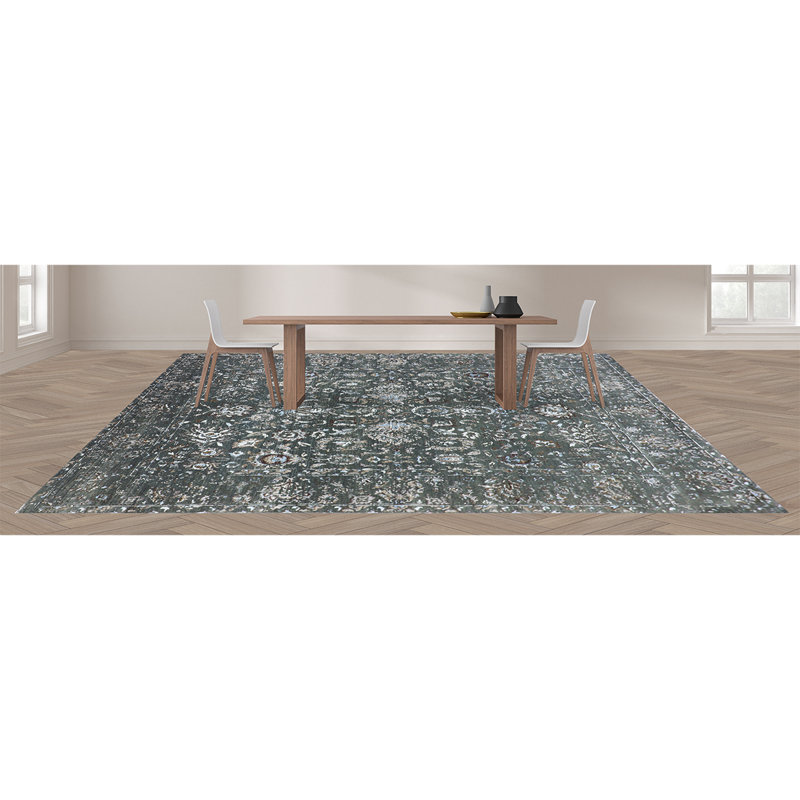 BROKDC161DYMU Oriental Area Rug, Rectangle 8' x 10'