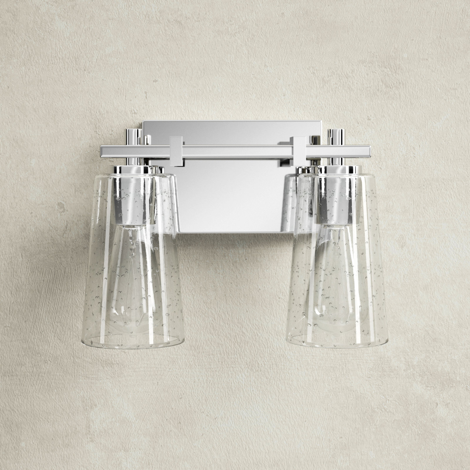 Noland 2-Light Vanity Light, Chrome