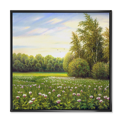 «Beautiful Summer Green Countryside Landscape», reproduction sur toile