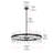 Marlow 16-Light Dimmable Metal Drum Chandelier with Crystal Accents-1635920635-1635920517