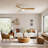 52" Modern Farmhouse Dimmable Ceiling Fan with LED Lights and Remote Control-1938761166