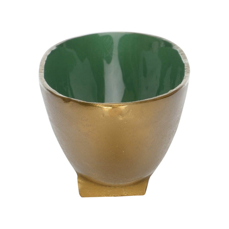 Emerald Oval Bowl - Small, 3.5" H x 13.5" W x 4.25" D