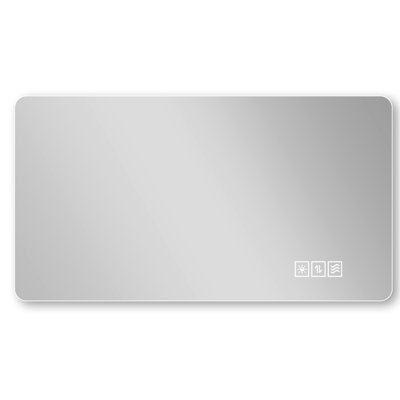 Wall - Mounted Makeup Mirror With Three Color Led Lighting, Dimming, And Fog Function. 2448 Inches, 5Mm Silver Mirror, Lighting Modes. Quick Defogging, Energy Saving, Long Lifespan Bathroom Ip44