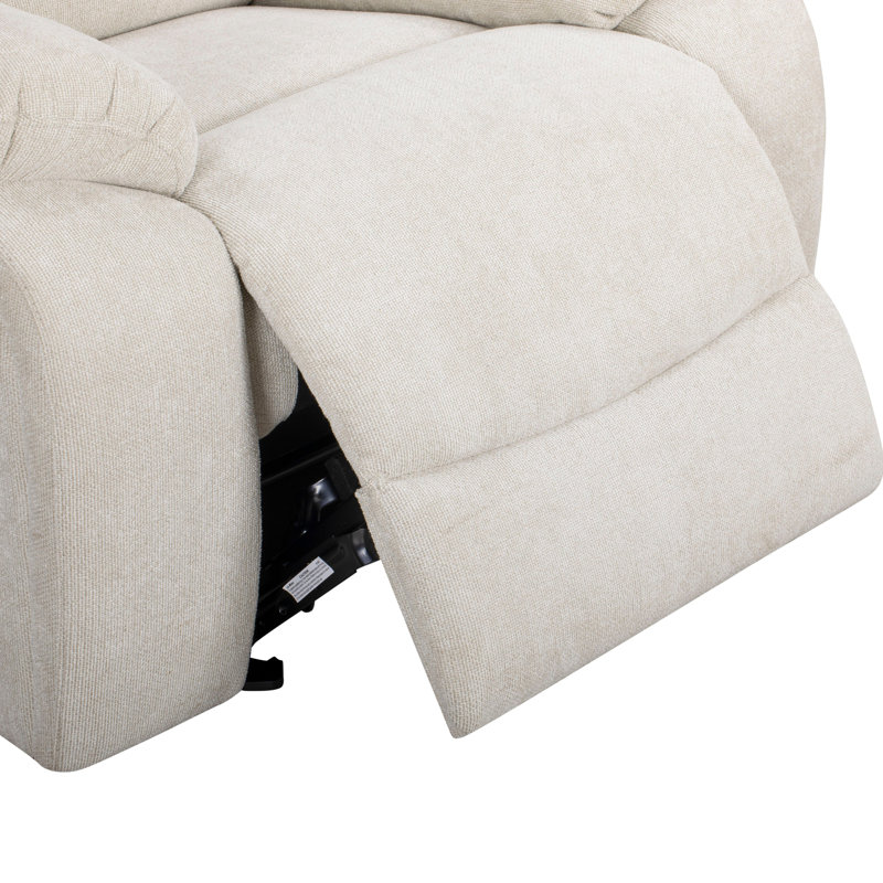 Roundhill Furniture Blitz Transitional Manual Recliner, Beige