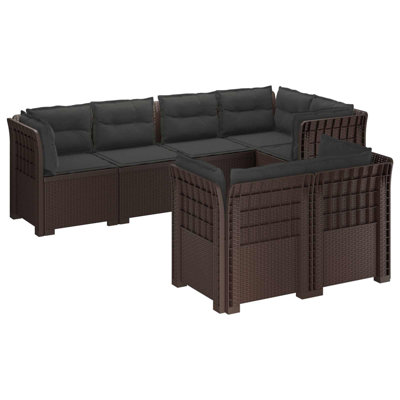 234 cm W Patio Sofa with Cushions