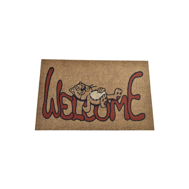 Tapis d'entrée antidérapant pour l'extérieur Hamillet 28 po x 18 po