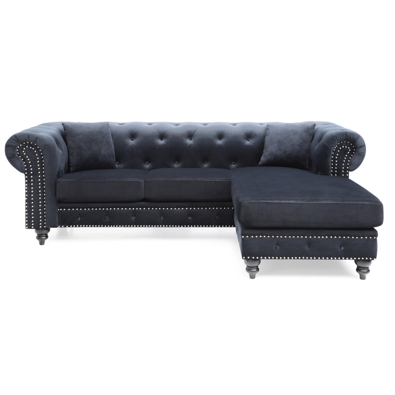 Nola Velvet Sectional