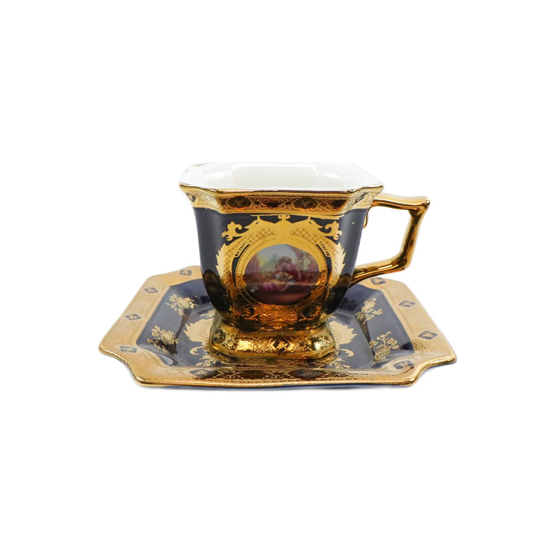 Service à thé en porcelaine 17 pièces Licata Romance Design