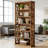 Classic Wooden Bookshelf,Elegant Display Shelves,Sturdy Freestanding Bookcase