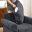 37.5" Accent Chair With Ottoman, Plush Chenille Upholstered Armchair, Stylish Single Sofa Chair-1675345081