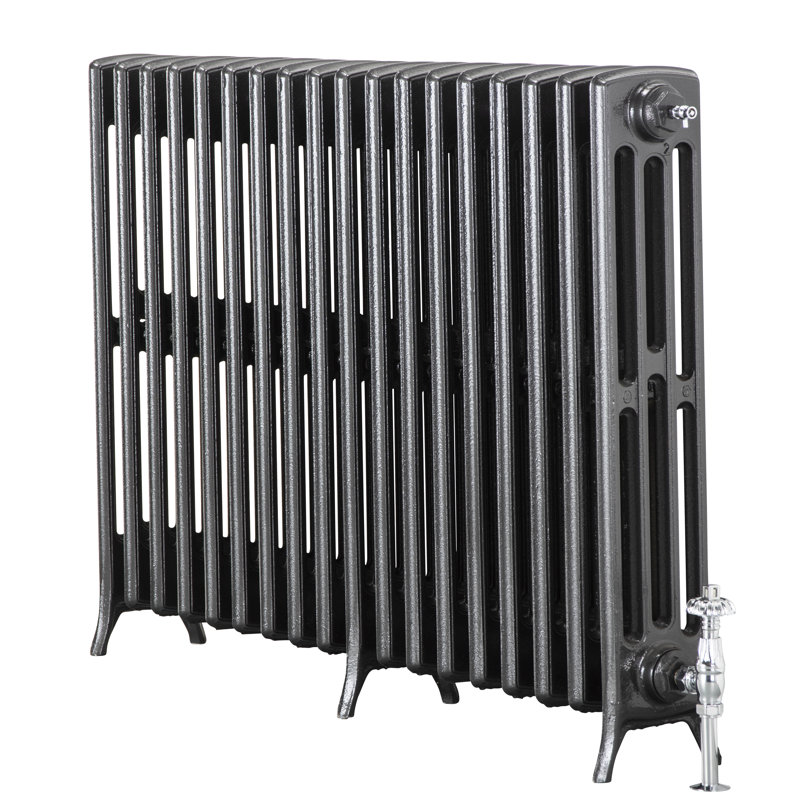 Aadhya Horizontal Radiator, Pewter, 760mm H x 1112mm W x 175mm D
